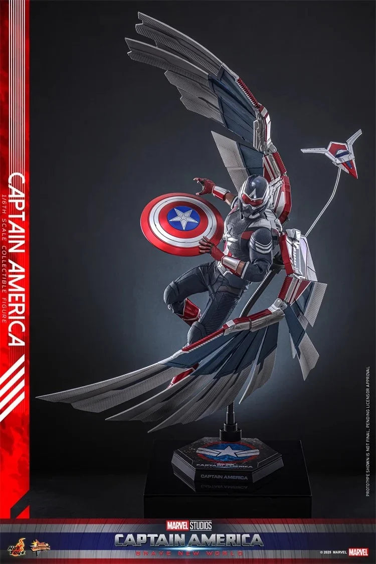 In Stock Hottoys MMS779 Captain America 4 1/6 Soldier Doll Action Figure Toy Gift Model Collection Hobbies
