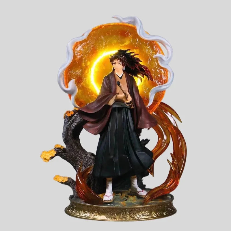 In Stock 40cm Anime Demon Slayer Tsugikuni Yoriichi Action Collectible PVC Model Figure Desk Decor Statue Model Kids Toy Gifts