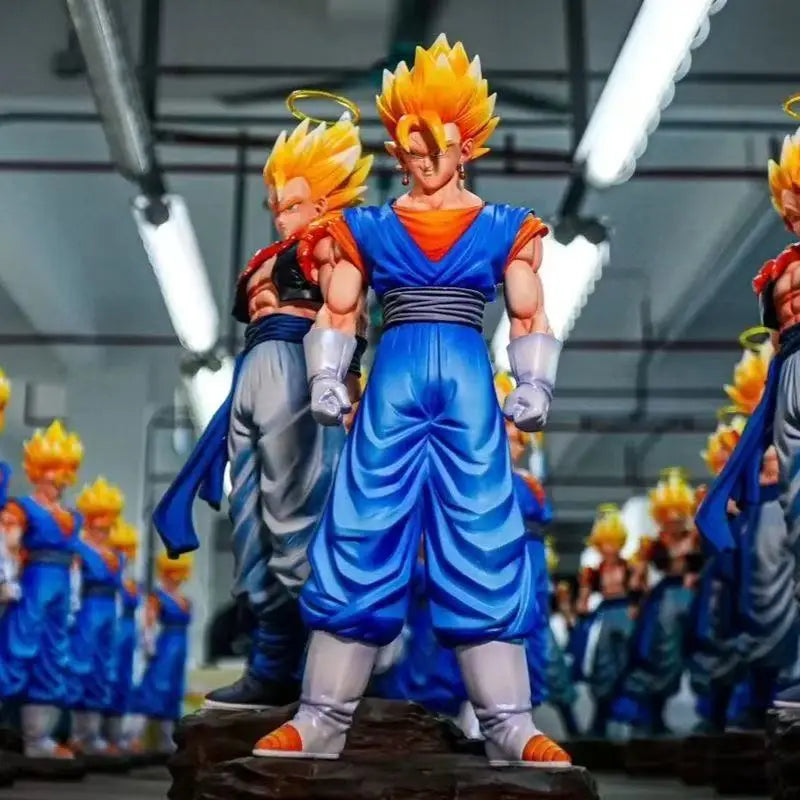 Jt Statue Anime Dragon Ball Vegetto Figure Gogeta Statue With Base Super Saiyan Action Figures Collection Model Toys Gifts