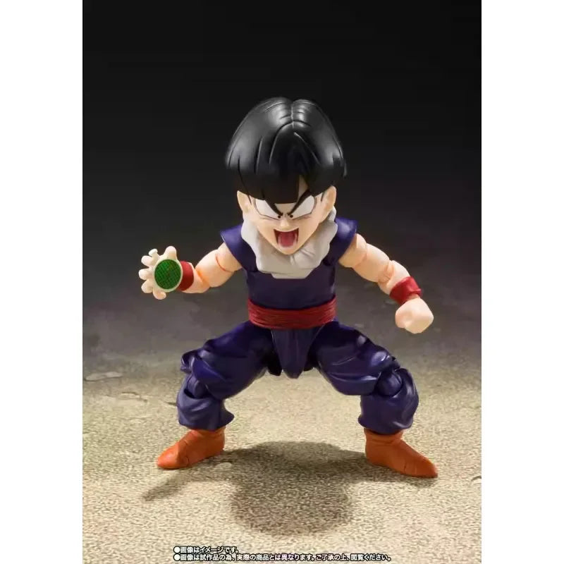 In Stock BANDAI S.H.Figuarts Original Dragon Ball Z Son Gohan Kid Era Anime Action Figure Replaceable Face Toy Gift for Kid