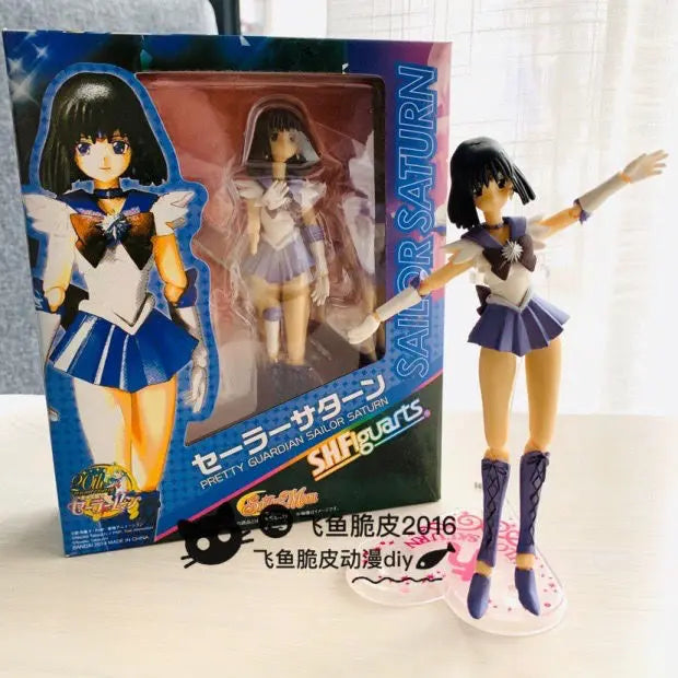 15cm Anime Pretty Guardian Sailor Moon PVC Action Figure SHF Model Toys Tsukino Usagi Movable Kawaii Doll Ornament Children Gift