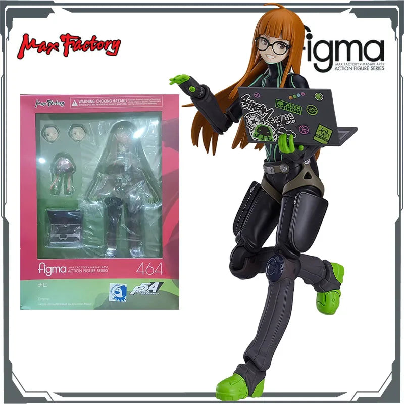 Max Factory Original Figma Sakura Futaba Navi Anime Action Figures Toys for Boys Christmas Gift Collectible Model Ornaments