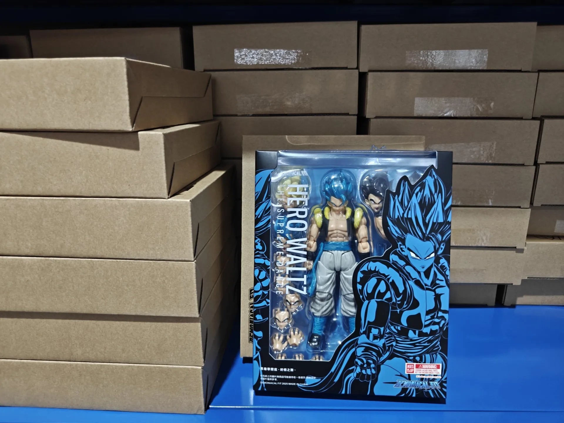  Demoniacal Fit Gogeta Figure Dragon Ball Z Super Saiyan Blue Gogeta Hero Waltz The Supreme Dance Anime Action Figure model Toy