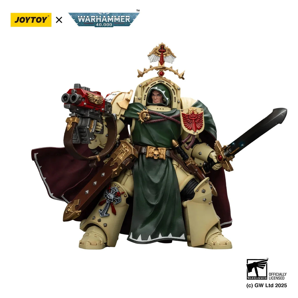 JOYTOY Warhammer 40k 1/18 Action Figures Dark Angels Belial Grand Master of The Deathwing with The Sword of Silence and Model