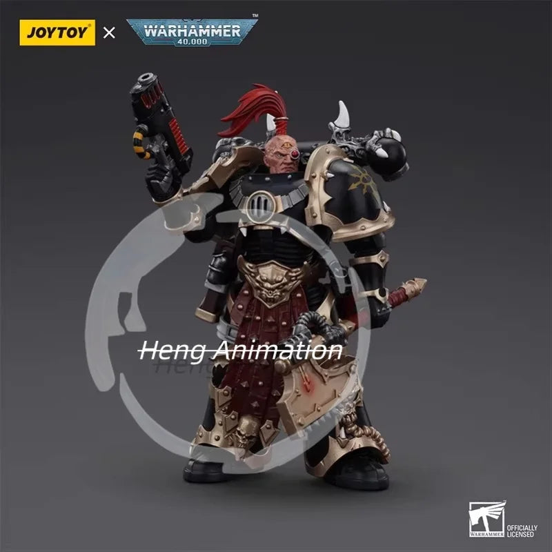 JOYTOY Dark Source Warhammer 40K Black Legion Warmaster Abaddon & Chosen Warriors 1:18 Figure Set Q1 2026