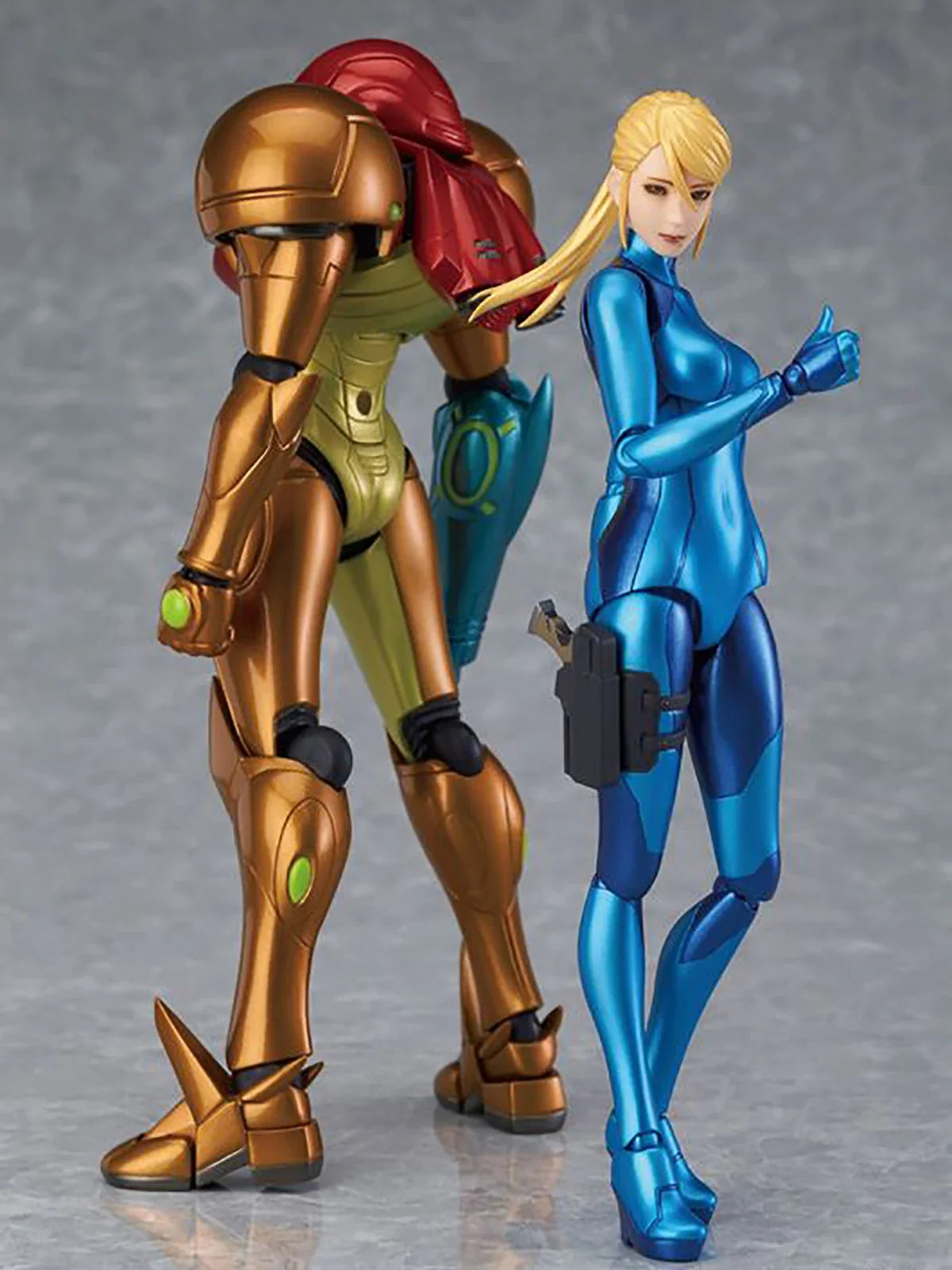 Original Genuine Max Factory Action/Dolls Figma (#306) (#133) Metroid: Other M Samus Aran & Zero Suit Ver. H=135mm H=15cm Figure