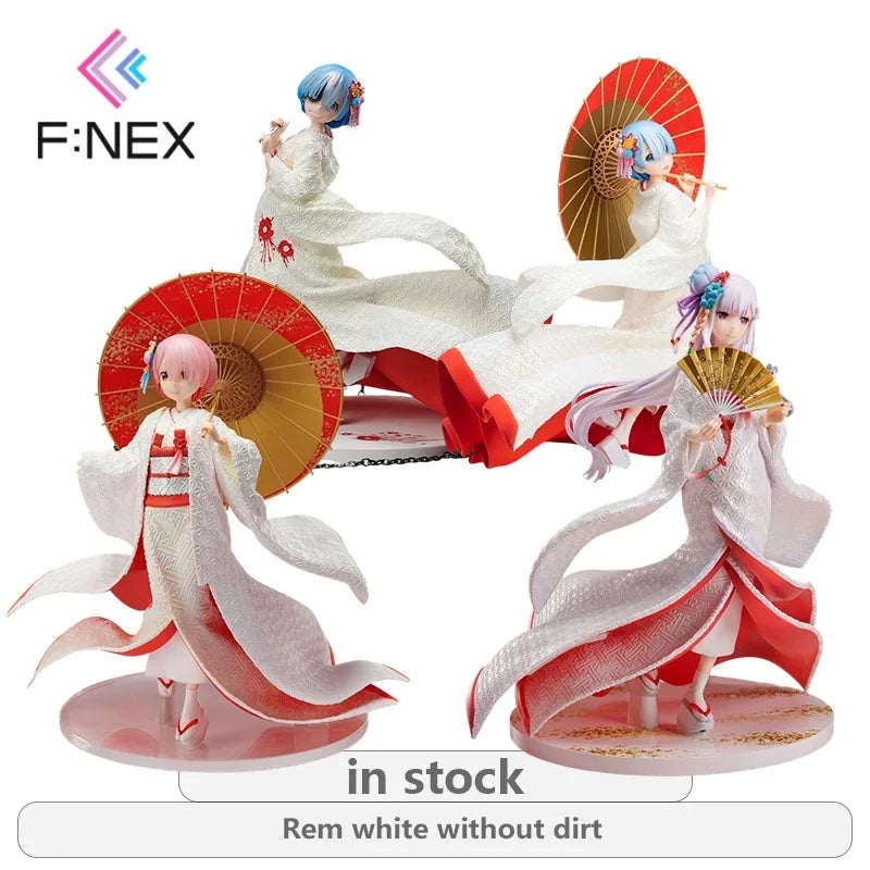 F:NEX Re:Zero – Starting Life in Another World Ram White Brautkimono/Rem Geisterhochzeit Unbewegliche Figur Statue