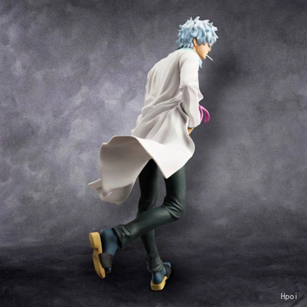 22CM Anime Gintama Ginpachi Sensei Figure 1/8 Stand Model Toy School Uniform Suit Ver Aciton Figure PVC Doll