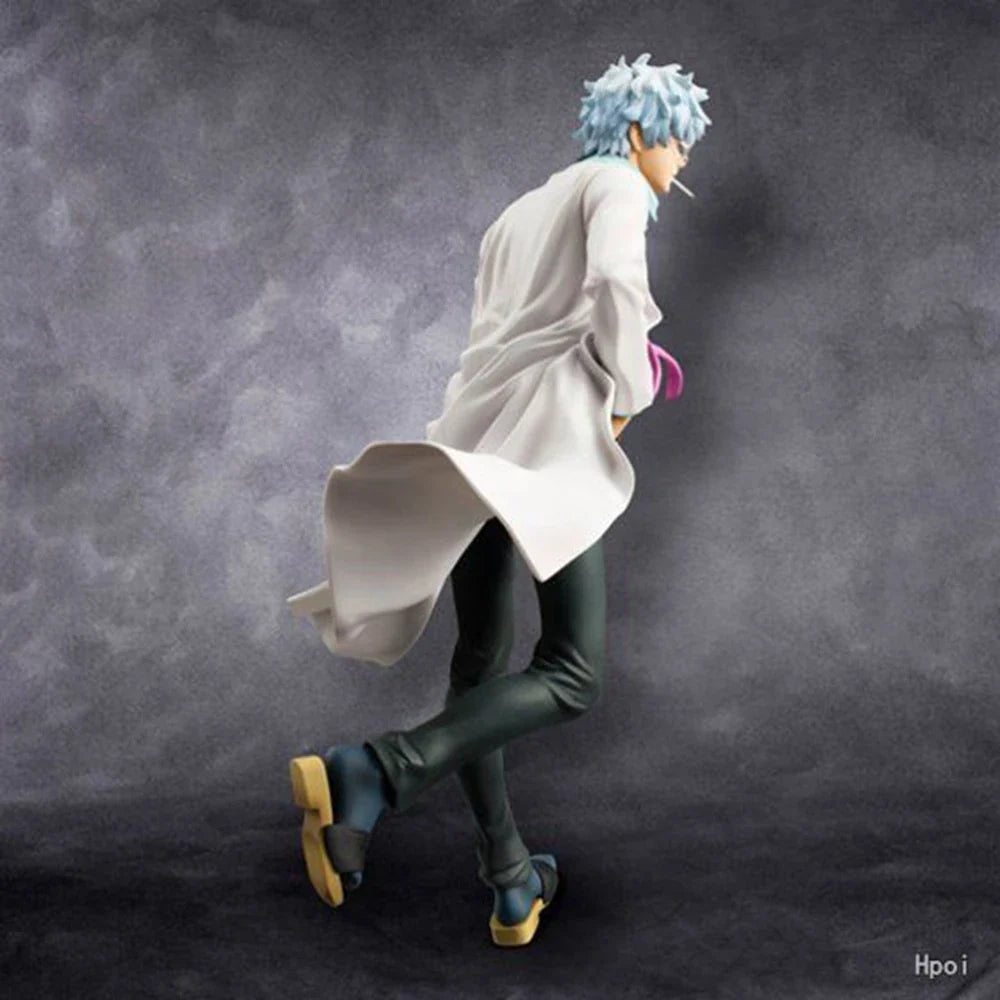22CM Anime Gintama Ginpachi Sensei Figure 1/8 Stand Model Toy School Uniform Suit Ver Aciton Figure PVC Doll