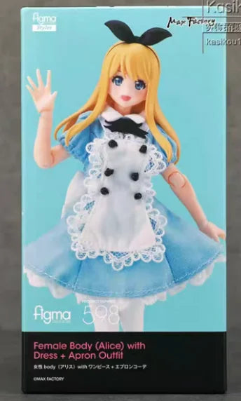 In Stock Original Max Factory Figma#598 Alice Anime Figure Model Toy Gift Collection