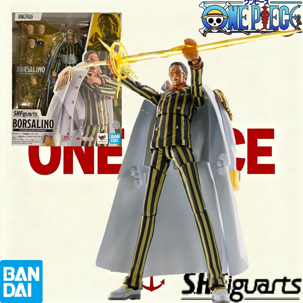 100% Authentic In Stock Bandai S.H.Figuarts One Piece Egghead Island: Kizaru & Monkey D. Luffy Gear 5 Action Figure Model Toy