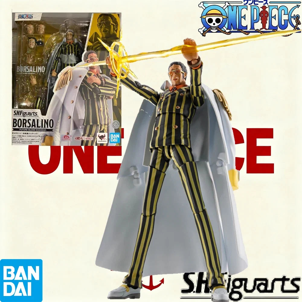 100% Authentic In Stock Bandai S.H.Figuarts One Piece Kizaru - Egghead Island -Anime Action Figure Collection Model Toy
