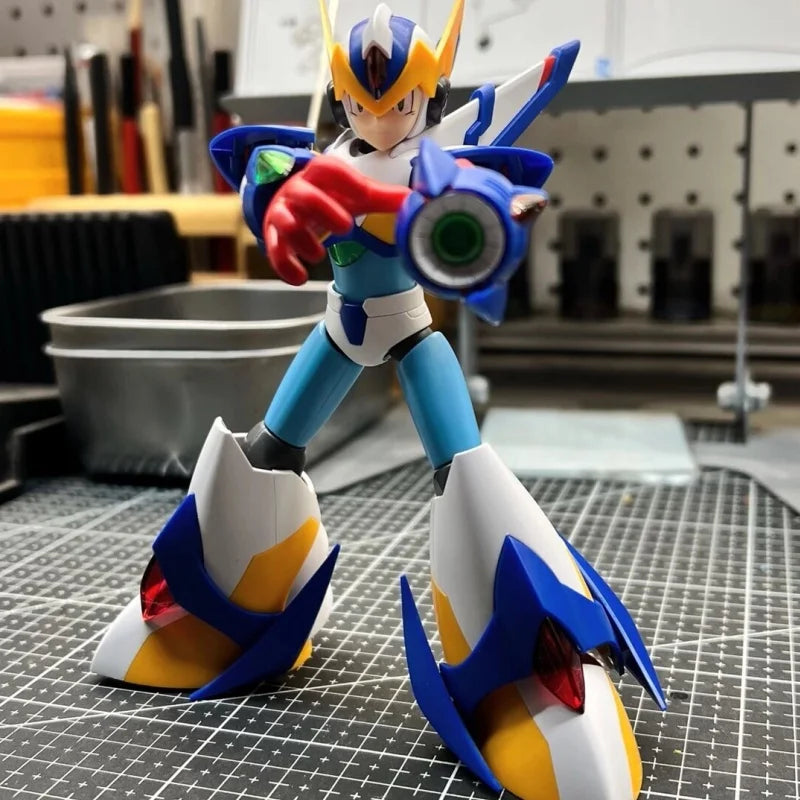 In Stock SS Model KP701 RockMan X Megaman X 5 Action Falcon Armor Figure Anime Mega Man Assembly Model Kit Boy's Surprise Gift