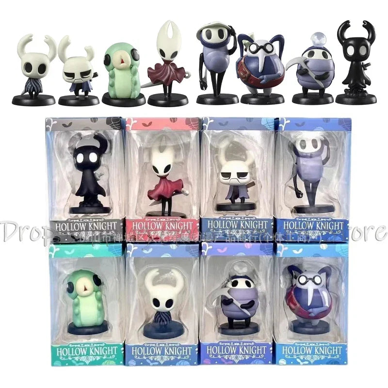 Q Version Hollow Knight Silk Song Knight Hornet Grub Zote Quirrel Shade Cornifer Myla Pvc Figures Model Doll Toy Collection Gift