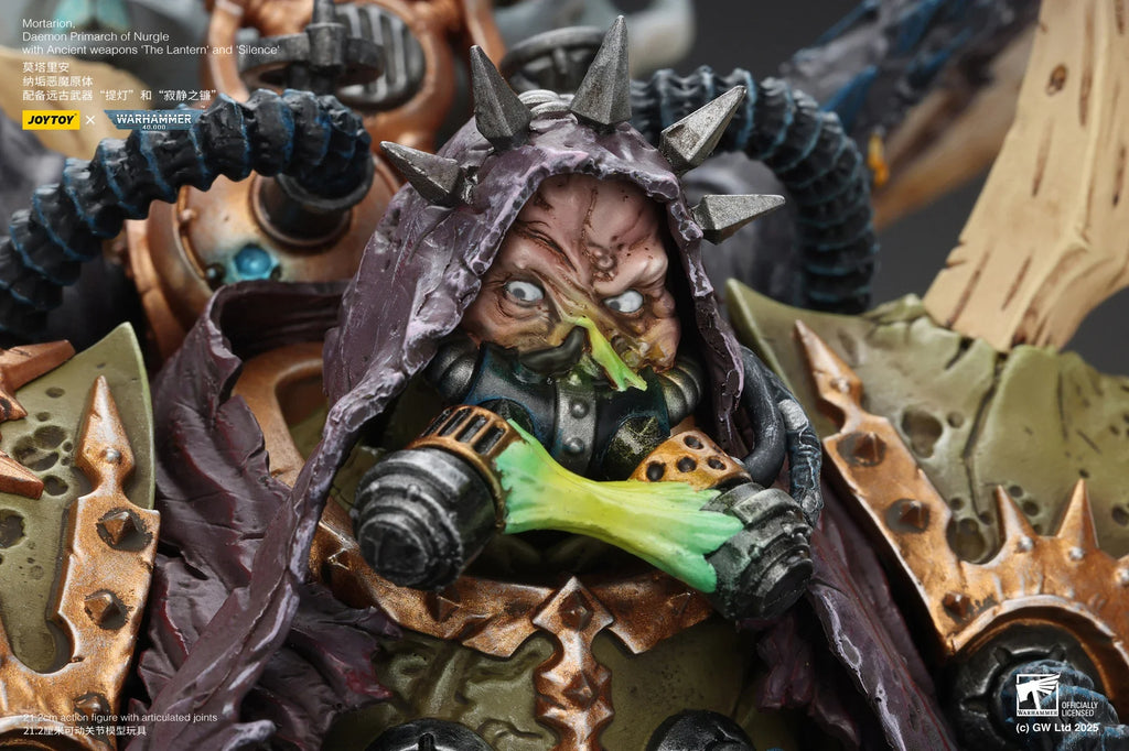 New Joytoy Warhammer 40k 1/18 Action Figure Mortarion Figures Daemon Primarch Of Nurgle Collection Statue Model Ornament Toys