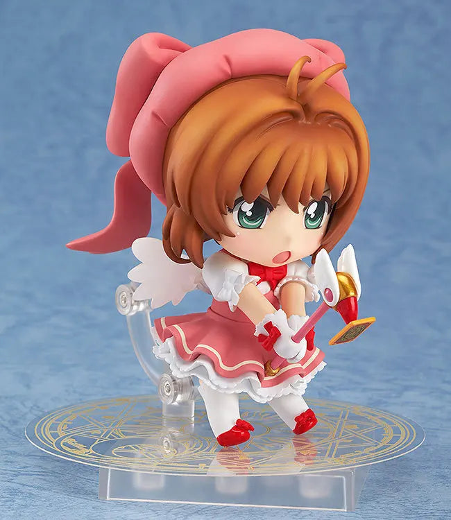 Anime Cardcaptor Sakura KINOMOTO SAKURA 400 Q version Figure  PVC Doll Model Toys Car Decoration 10cm