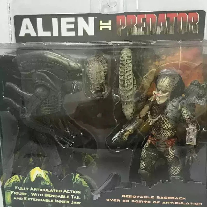 Spot Neca  Alien Vs Predator Double Couple Set 1979 Movie Version Movable Model Desktop Decoration Ornament Action Figures Gifts