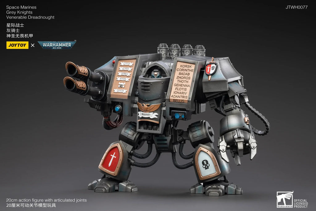 [Ready Stock] JOYTOY 1/18 Action Figure Mecha 40K Gray Knight Dreadnought Anime Collectible Model Toy Gift