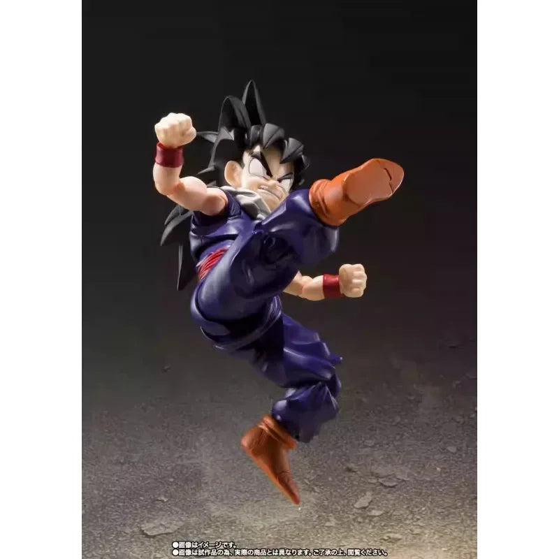 In Stock BANDAI S.H.Figuarts Original Dragon Ball Z Son Gohan Kid Era Anime Action Figure Replaceable Face Toy Gift for Kid