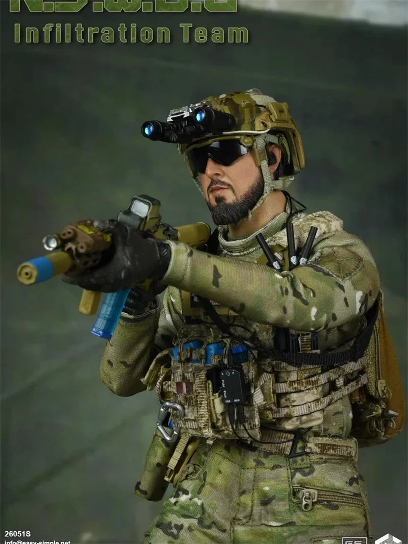 EASY&SIMPLE ES 26051S 1/6 Scale N.S.W.D.G Infiltration Team Sealteam Full Set 12" Action Figure Model Toys For Fans Collection