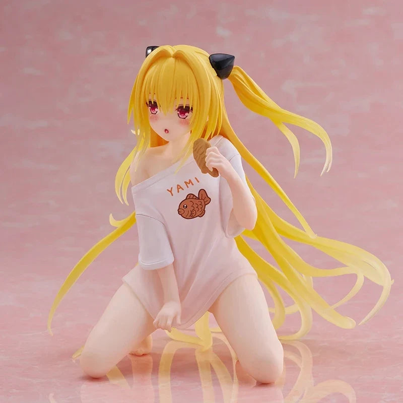 [Genuine] Original In Stock Taito To Love-Ru Darkness Desktop Cute Golden Darkness Room Wear Ver Anime Collector Figure Model