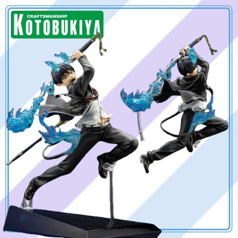KOTOBUKIYA Genuine Ao No Exorcist Yuki No Hate Hen Okumura Rin  ARTFX J 1/8 Collection Series Model Cartoon Character Gifts Toys