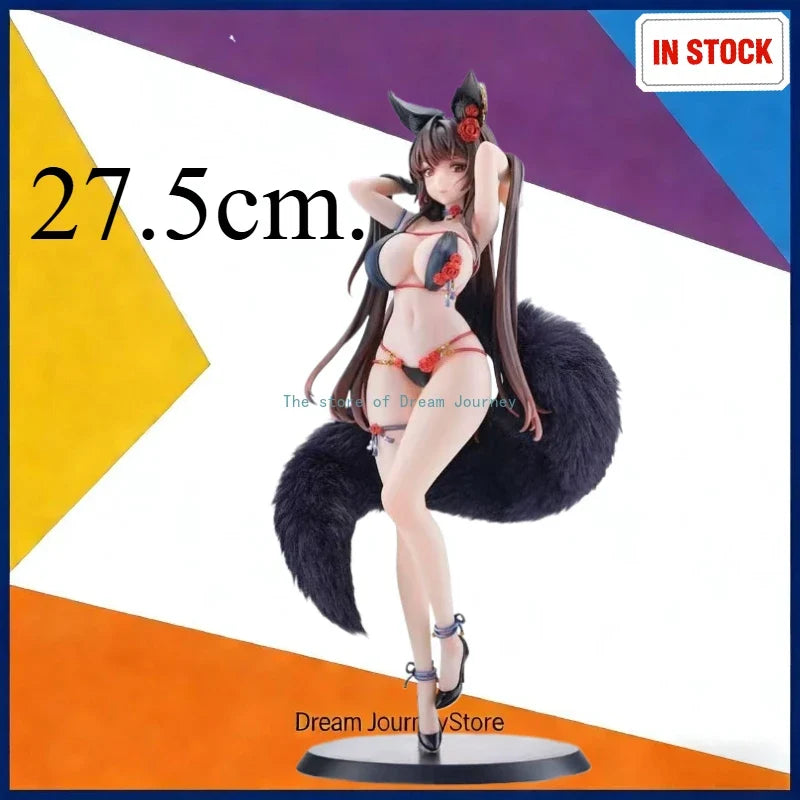 In stock Original BearPanda Rose Bara Chasing Eye Figure Cute Little Fox Girl Anime Ornament 1/6 27.5cm Ornament Gift