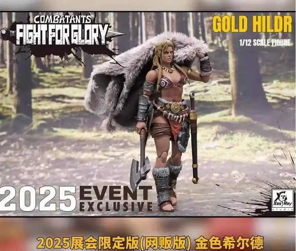 2025 Xesray Fight For Glory 1/12 Action Figure Combatants Event Gold Hildr Anime Model Collectible Figure Ornaments In Stock