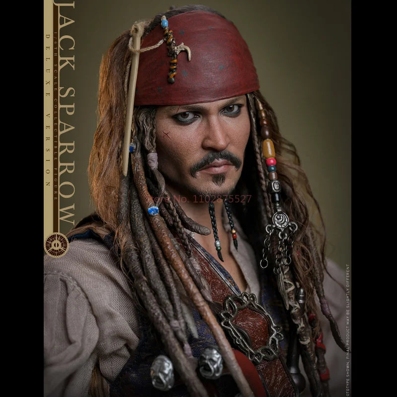 In Stock Captain Jack 1/6 Movable Action Figure 30cm Jack Pirates Caribbean Collection Ornaments Genuine Model DX37 DX38 DX39