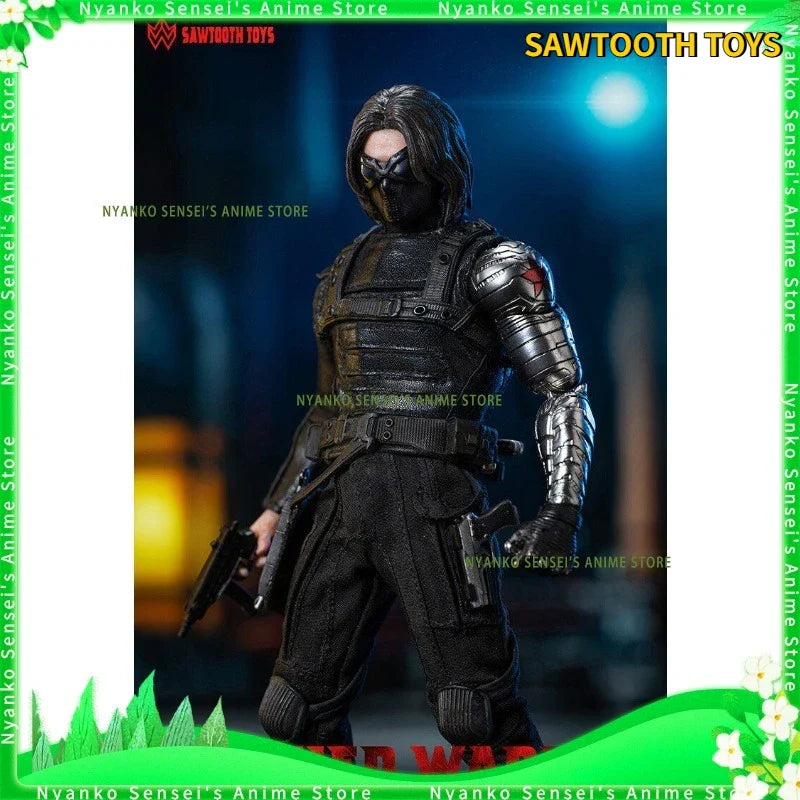 SAWTOOTH TOYS Winter Soldier Modified Warrior - Actionfigur im Maßstab 1:12 STM-20253 Anime-Modell Trendy Toys Desktop-Sammlerstücke
