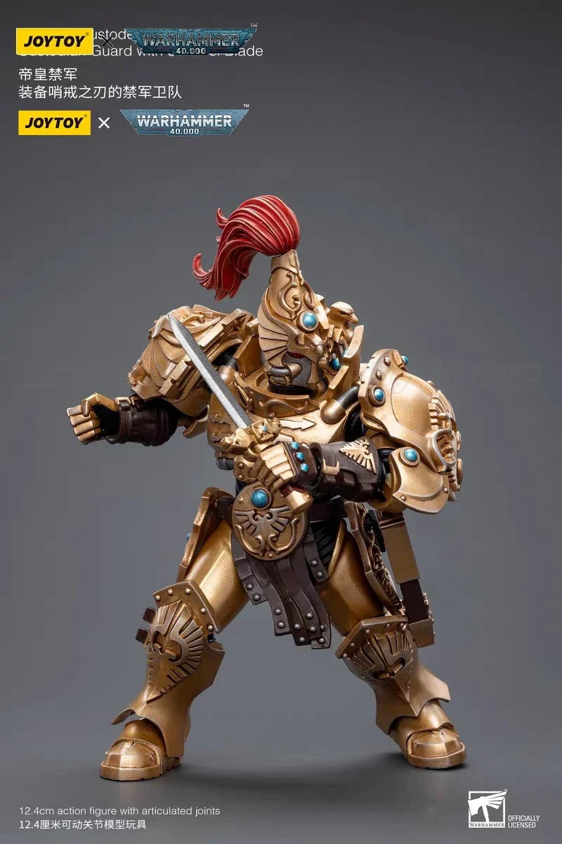 【In stock】JOYTOY 1/18 Action Figure Warhammer 40K  Adeptus Custodes Custodian Guard with Sentinel Blade Toy