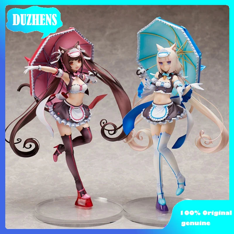 MIMEYOI Original: NEKOPARA Chocolate Vanilla 1/7 Racing Girl PVC Actionfigur Anime Figur Modell Spielzeug Sammlung Puppe Geschenk