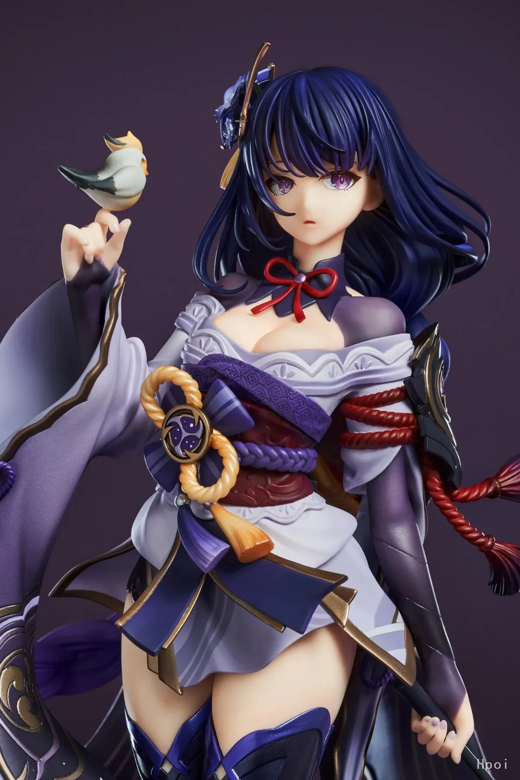 22CM Genshin Impact Raiden Shogun Anime Figure Shadow of Eternal Silence Doll Sitting Model Game Series Action Figure