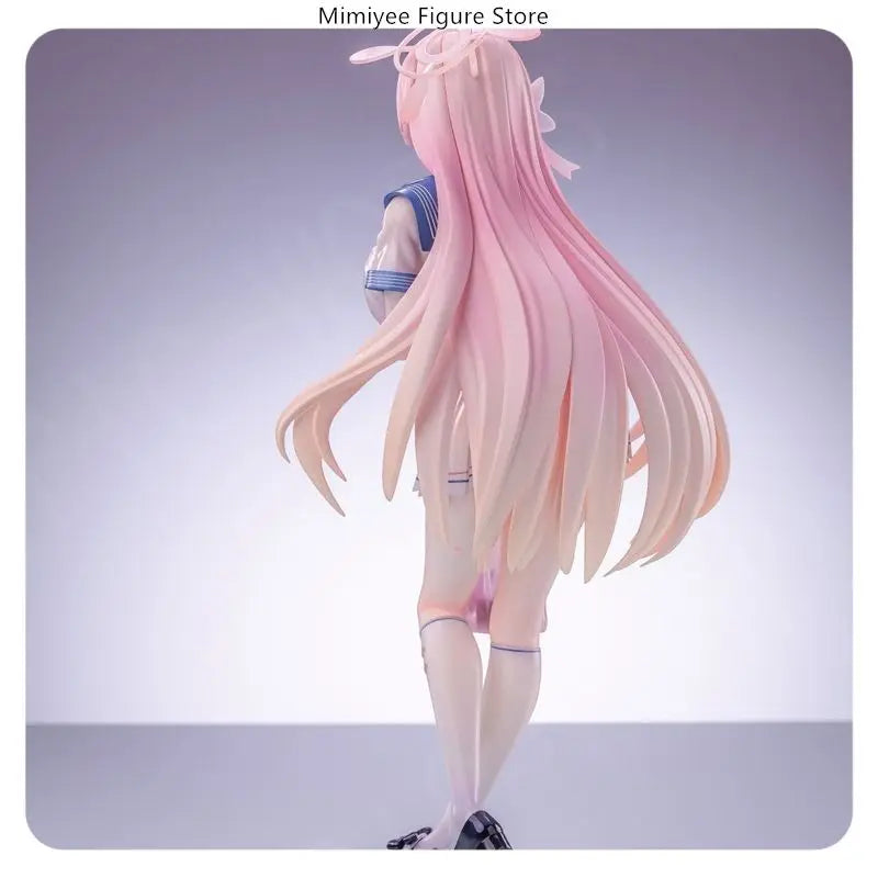 Blue Archive Urawa Hanako School Uniform 24cm Pink Hair Standing Pose Anime Figure Statue Desktop Decoration Gift