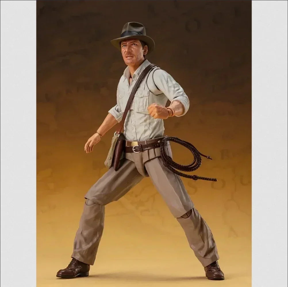 100% Original Bandai SH Figuarts SHF Indiana Jones Raiders of The Lost Ark Ver Action Figures Model Collectible Toy In Stock