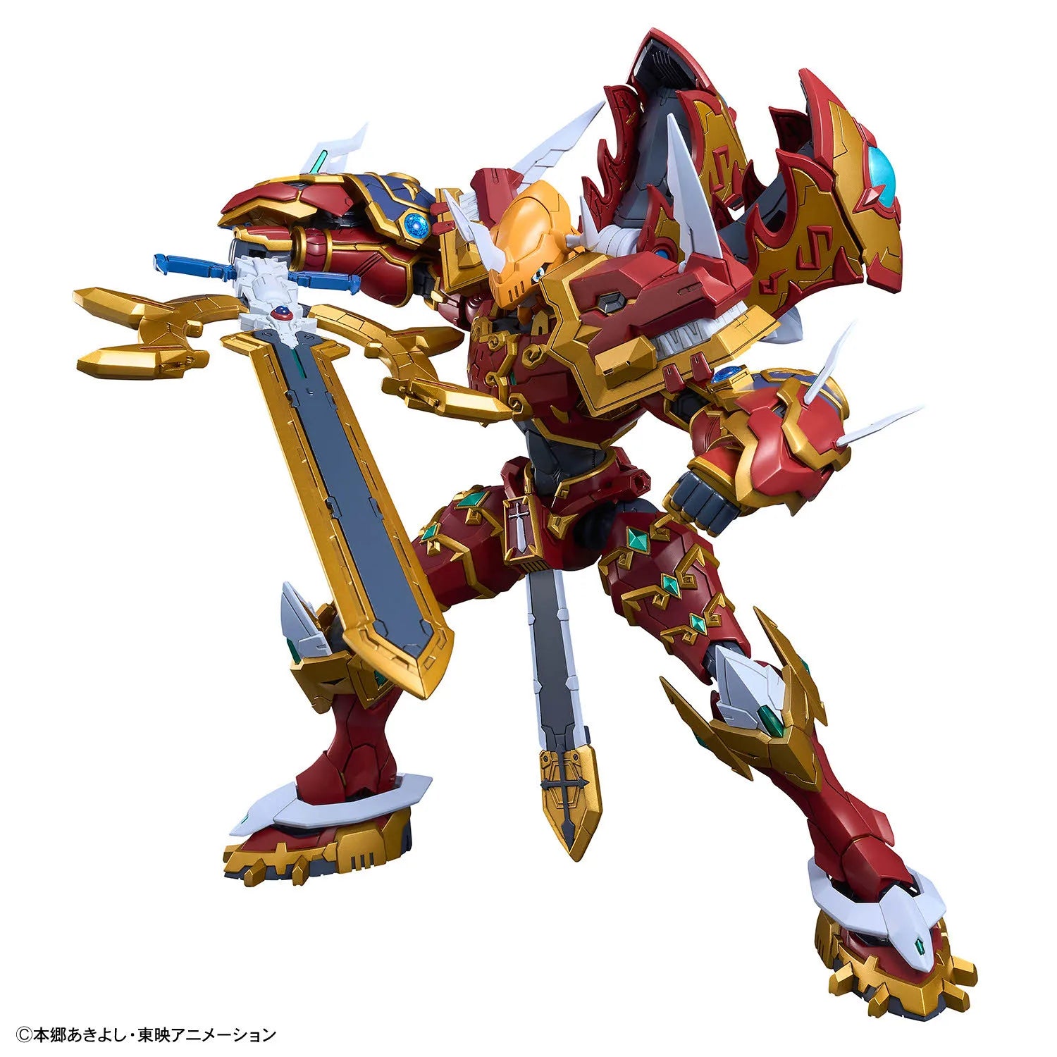 BANDAI Figure-rise Standard Amplified Digimon Adventure Digimon Frontier Kaiser Greymon Anime Action Figures Assembly Model Toy