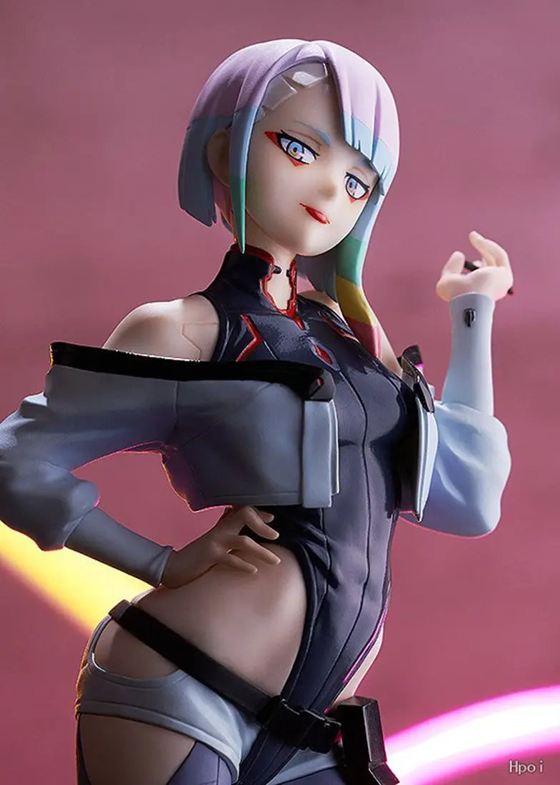 22CM Anime Game Cyberpunk: Edgerunners Lucy Figure Standing doll Anime Model Toys Gift Doll Collection Decoration PVC