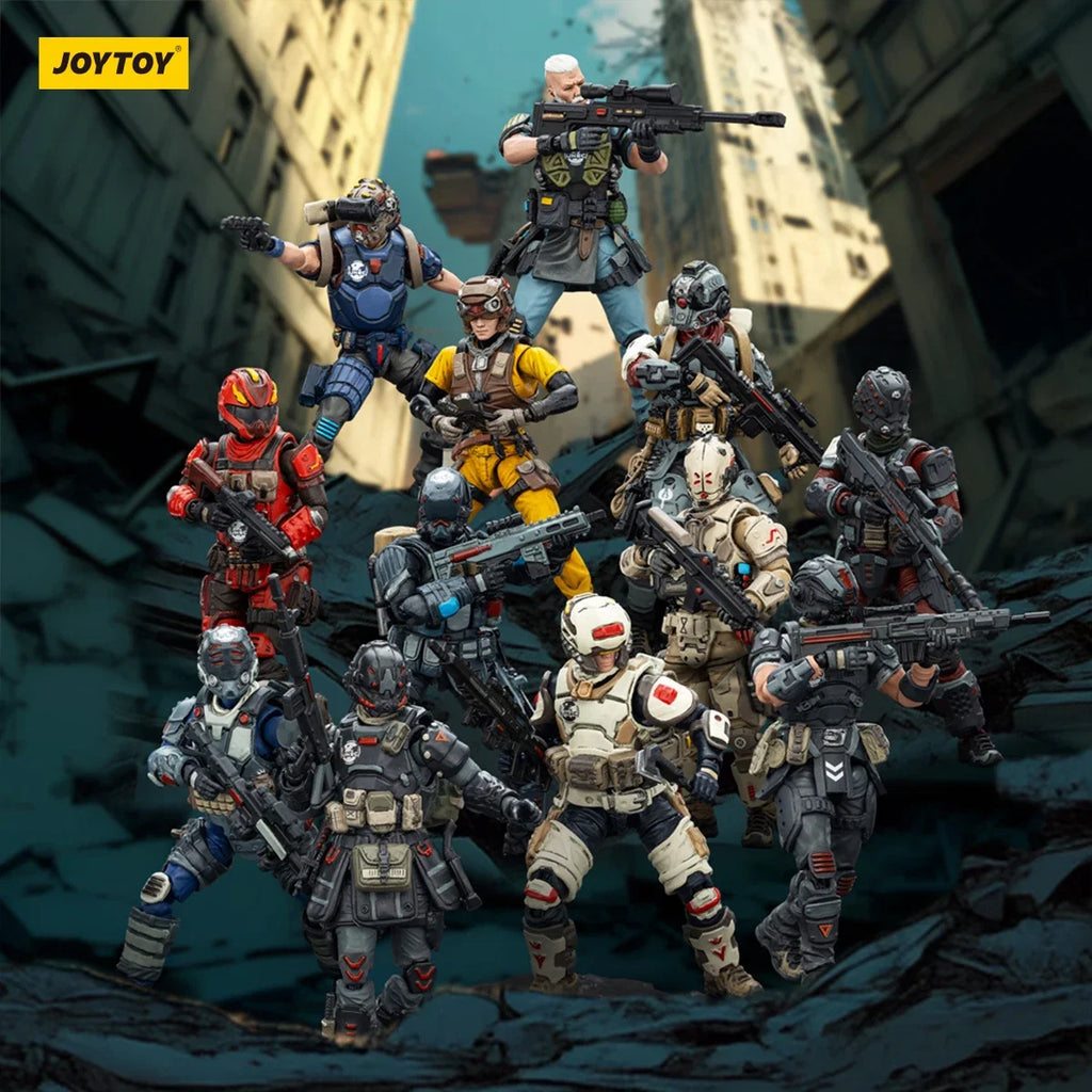 JOYTOY Dark Source 1/25 Steel Ride Corps & UNSC Corps Movable Figurine Joint Model Doll Assembly Toy Collection