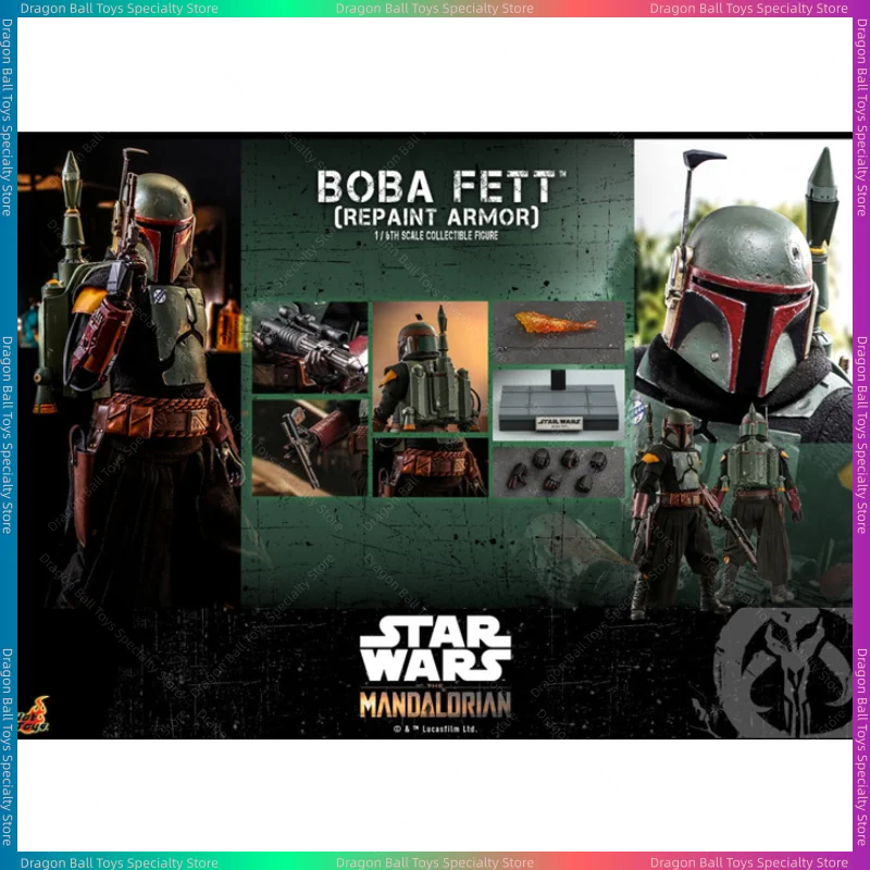 [In Stock] Original HOTTOYS HT 1/6 TMS056/055 Mandalorian Boba Fett 2.0 Throne Edition Action Figure  Toy Gift