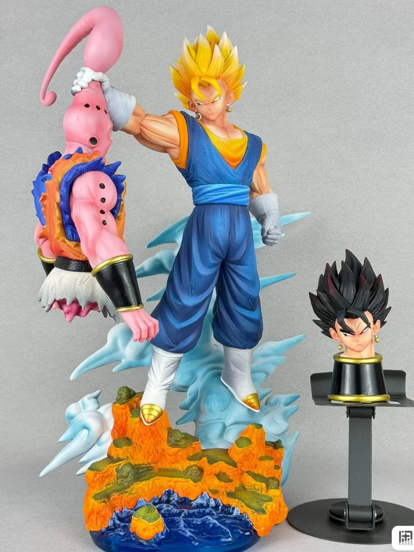 32cm Dragon Ball Anime Figure Cs Vegito Vs Buu Action Figure Gk Scene Statue Anime Decoration Model Customized Toys Kids Gift