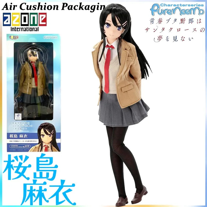 Azone Genuine PureNeemo Character Series Aobuta‌ Sakurajima Mai‌ No.117 1/6 Doll Collectible Anime Girl Action Figures Model Toy