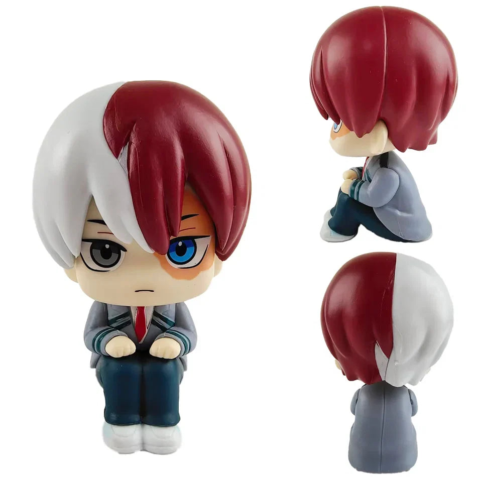 10cm Boku no Hero Academia Anime Figure Midoriya Izuku Action Figure Bakugo Katsuki/Todoroki Shoto Figurine PVC Collection Toys
