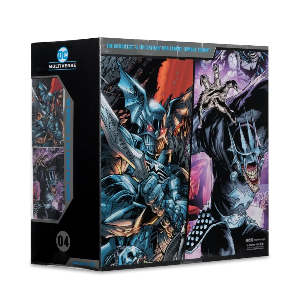 McFarlane Toys Collector Edition 2pk - #4 Batman Who Laughs (Knight Armor) & Merciless (Dark Multiverse) Action Figur Model