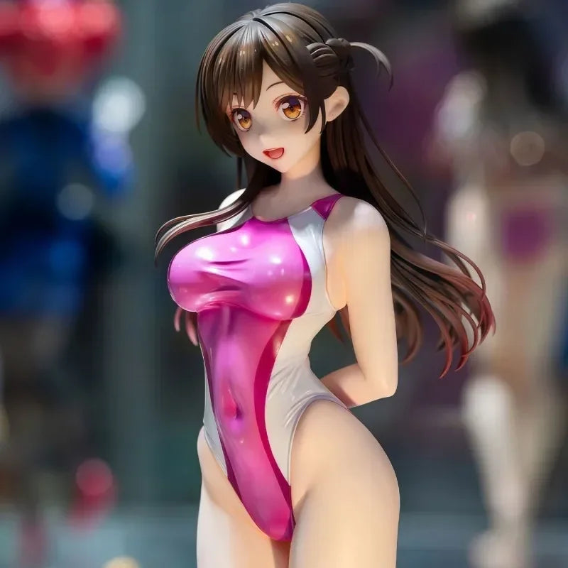 Ichinose Chizuru Girlfriend Please Borrow Me Character Swimsuit Stand Posture Anime Model Action Figure Gift Collect Decor Toy