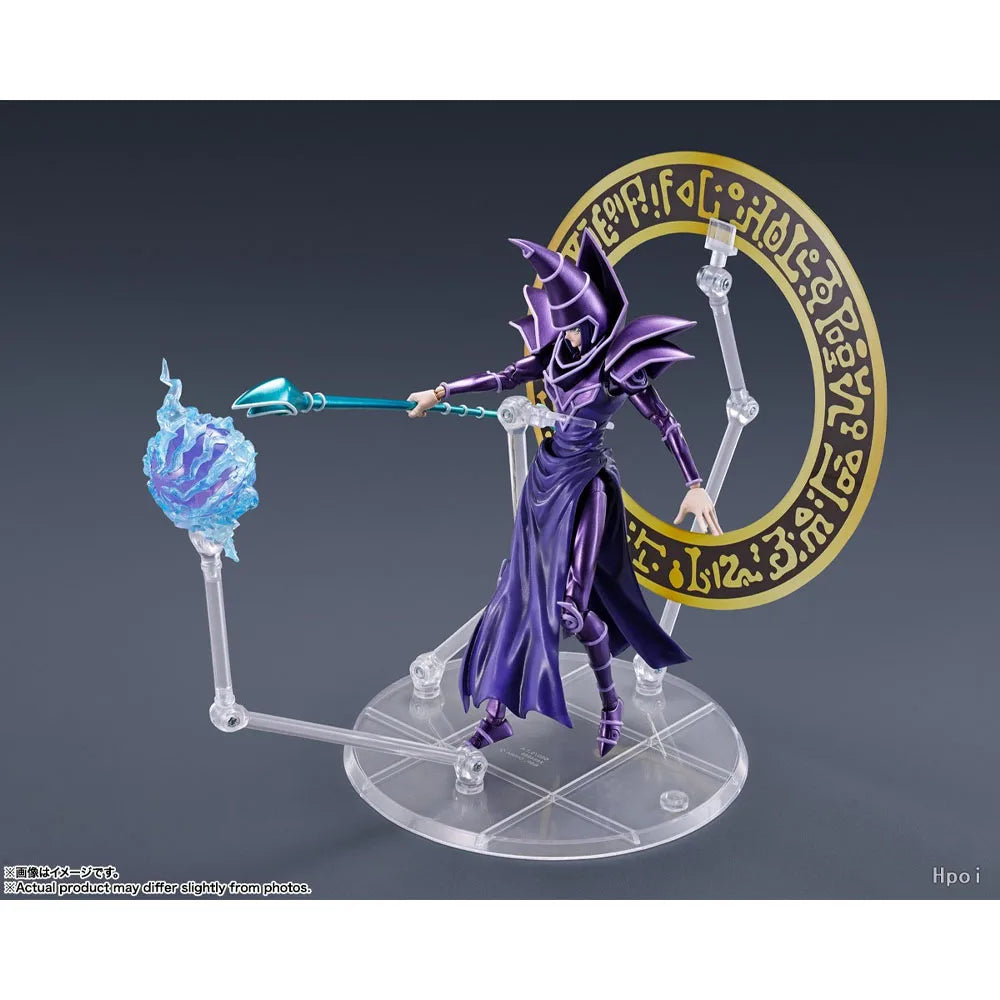 100% Authentic In Stock Original Bandai Yu-Gi-Oh!: S.H.MonsterArts Dark Magician Anime Action Figure Collection Model