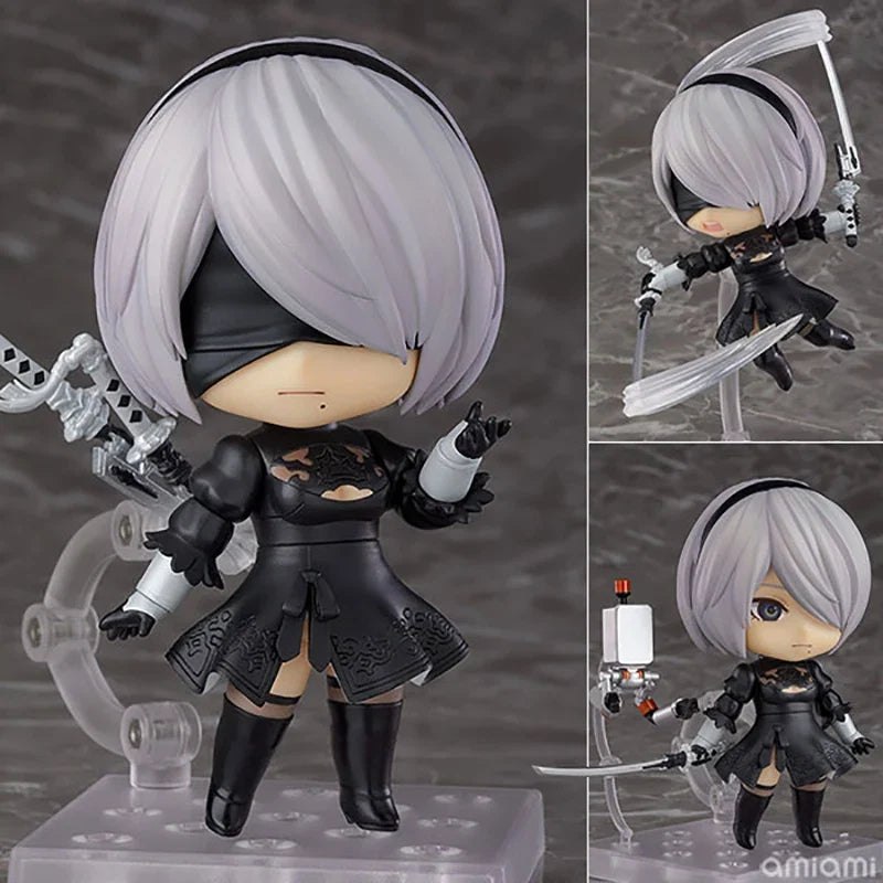 Anime Q -Verison 1475 NieR:Automata 2B Anime YoRHa No.2 Type B Action Figure  Collection Model Toy Doll  Christmas Present