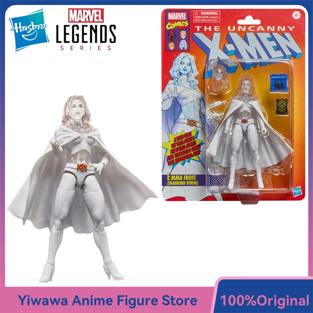 Auf Lager Hasbro Marvel Legends Series X-Men Emma Frost (Diamantform) 15cm Exzellente Anime-Actionfigur Modell Ornament Spielzeug