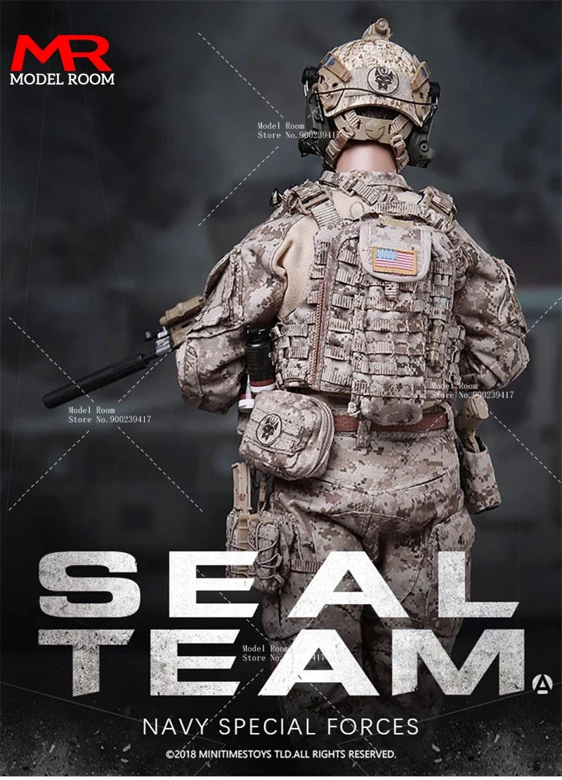 MINITIMES M012 1/6 US SEAL Team Navy Special Forces Soldier Action Figure 12'' Male Figure Model Full Set Collectible Toy