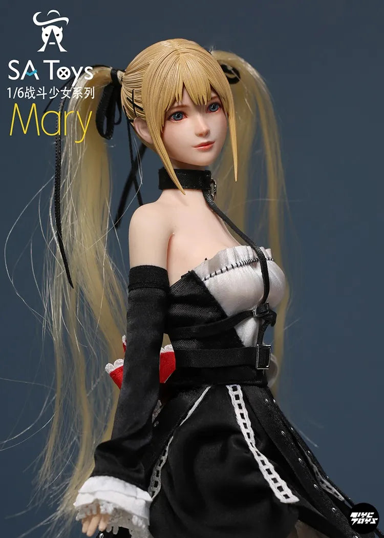 Brand New In Stock SA Toys M001 1/6 Female Mdry Combat Double Ponytail Girl Set Suit Clothes Model 12'' TBL S44A Action Figure