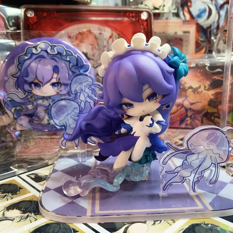 In Stock Genuine Wuthering Waves Cantarella Q Version Figurine Model Ornament Kuro Game Cantarella Anime Game Merchandise Toy